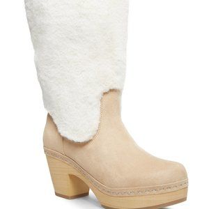 Madden Girl Sanza Faux-Fur Clog Boots